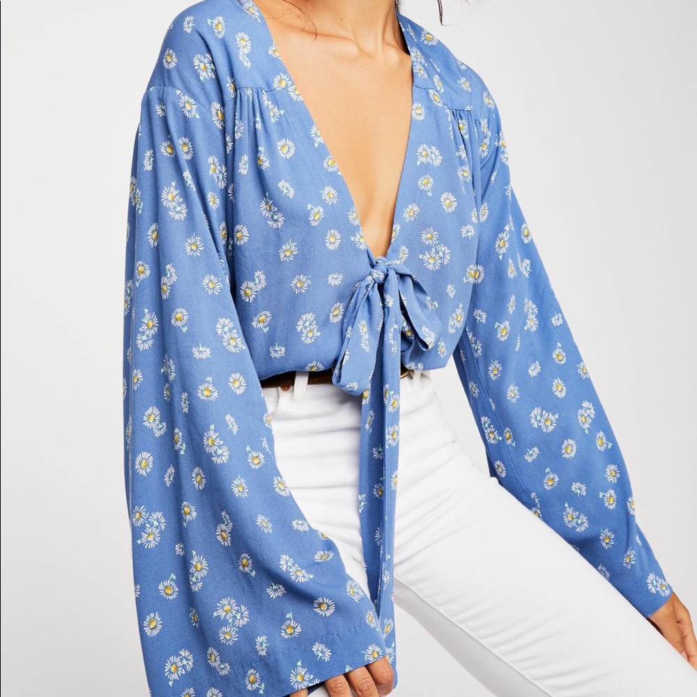 Free People ‘Forties Free’ Printed Bodysuit